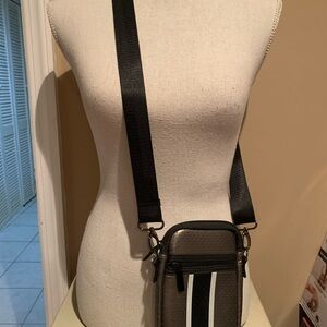 HAUTE SHORE Black and Gray Cross Body Bag Sporty Design. New without tag.